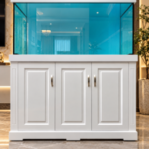 Bể cá 1200 x 600 x 750 mẫu trắng hiện đại – Tối giản, sang trọng và nổi bật